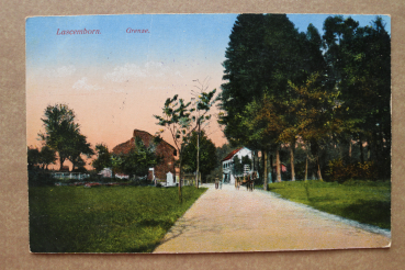 Postcard PC Lascemborn Lafrimbolle 1916 border houses France 57 Moselle